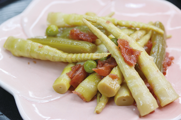 細筍とふきの梅だし煮